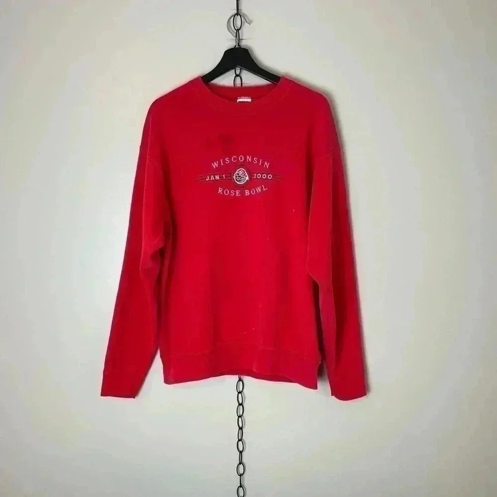 Vintage 2000 NCAA Wisconsin Rose Bowl Collegiate  Crewneck XL